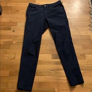 Lululemon ABC Slim Pant 31 waist 34 inseam navy